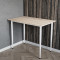 Універсальний стіл Prime Ferrum-decor 750x1000x600 Білий метал ДСП Дуб Сонома 16 мм (FRD-107686)