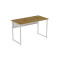 Комп'ютерний стіл Ferrum-decor Майк 75x120x70 білий ДСП Дуб Артизан 32 мм (FRD-107116)