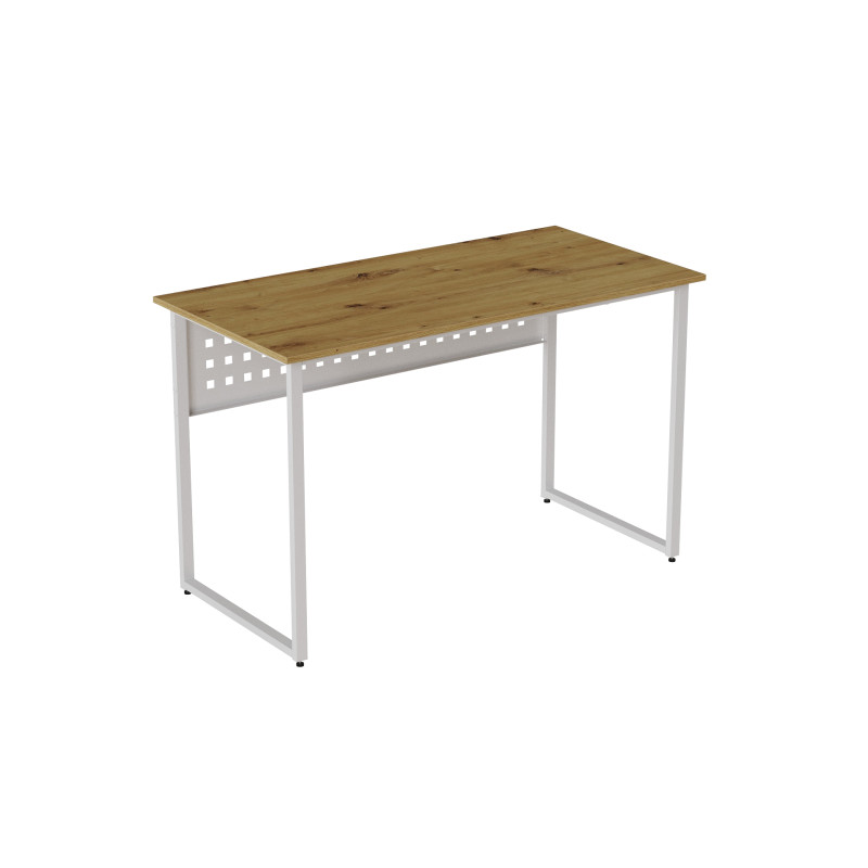 Комп'ютерний стіл Ferrum-decor Майк 75x120x70 білий ДСП Дуб Артизан 32 мм (FRD-107116)