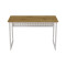 Комп'ютерний стіл Ferrum-decor Майк 75x120x70 білий ДСП Дуб Артизан 32 мм (FRD-107116)
