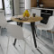 Круглий стіл MARSI 4 870-4 ніжки конусні Ferrum-decor 750x870x870 Чорний метал ДСП Дуб Кремона Торро 16 мм (FRD-107526)