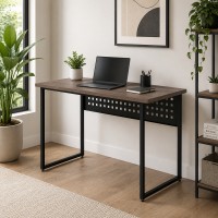 Стол письменный Майк Ferrum-decor 75x120x70 Черный металл ДСП Дуб Кремона Канолло 32 мм (FRD-108216)