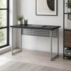 Стіл письмовий Майк Ferrum-decor 75x100x60 Сірий метал ДСП Каштан Арвадонна 32 мм (FRD-108266)