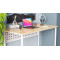 Комп'ютерний стіл Ferrum-decor Майк 75x120x70 білий ДСП Дуб Артизан 32 мм (FRD-107116)