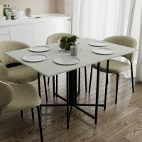 Розкладний стіл-трансформер книжка Моріс 3 Ferrum-decor 75x130x90 Чорний метал ДСП Кашемір 16 мм (FRD-107506)