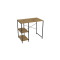 Стелаж-полиця Бафрум 405 Ferrum-decor для пральної машини 90x101x60,5 Чорний метал ДСП Дуб Артизан 16 мм (FRD-107396)