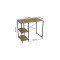 Стелаж-полиця Бафрум 405 Ferrum-decor для пральної машини 90x101x60,5 Чорний метал ДСП Дуб Артизан 16 мм (FRD-107396)