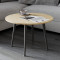 Журнальний круглий стіл OPTIMA 2 ніжки конусні Ferrum-decor 450x670x670 Чорний метал ДСП Дуб Кремона Торро 16 мм (FRD-107546)