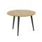 Журнальний круглий стіл OPTIMA 1 ніжки конусні Ferrum-decor 450x670x670 Чорний метал ДСП Дуб Кремона Торро 16 мм (FRD-107536)