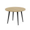 Журнальний круглий стіл OPTIMA 2 ніжки конусні Ferrum-decor 450x670x670 Чорний метал ДСП Дуб Кремона Торро 16 мм (FRD-107546)