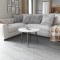 Журнальний круглий стіл OPTIMA 2 ніжки конусні Ferrum-decor 450x670x670 Чорний метал ДСП Бетон 16 мм (FRD-107476)
