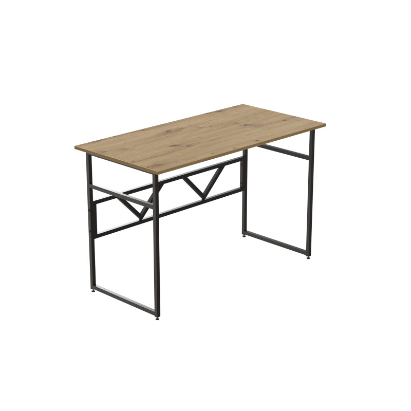 Комп'ютерний стіл Ferrum-decor Раян 76x140x60 чорний ДСП Дуб Артизан 32 мм (FRD-107096)
