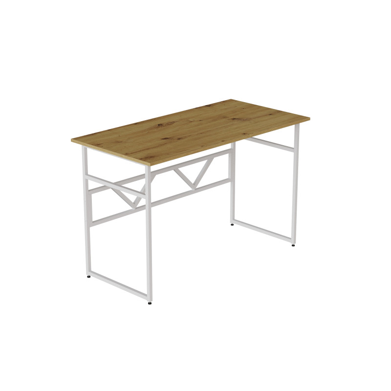 Комп'ютерний стіл Ferrum-decor Раян 75x100x70 білий ДСП Дуб Артизан 16 мм (FRD-107066)