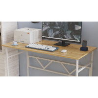 Комп'ютерний стіл Ferrum-decor Раян 75x100x70 білий ДСП Дуб Артизан 16 мм (FRD-107066)