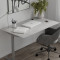 Стіл письмовий Space Ferrum-decor 750x1400x700 Сірий метал ДСП Бетон 16 мм (FRD-107996)