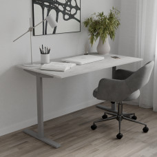 Стіл письмовий Space Ferrum-decor 750x1000x700 Сірий метал ДСП Бетон 16 мм (FRD-107876)