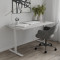 Стіл письмовий Space Ferrum-decor 750x1400x700 Білий метал ДСП Бетон 16 мм (FRD-108006)