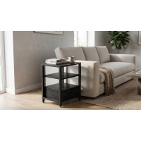 Тумба універсальна Ferrum-decor Вів'єн 1/1 50x41x40 чорний ДСП Каштан Арвадонна 16 мм (FRD-107806)