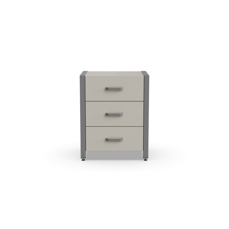 Тумба універсальна Ferrum-decor Вів'єн 3 50x41x40 сірий ДСП Кашемір 16 мм (FRD-107756)