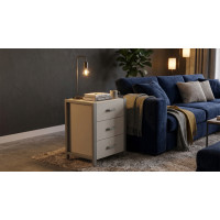 Тумба универсальная Ferrum-decor Вивьен 3 50x41x40 серый ДСП Кашемир 16мм (FRD-107756)