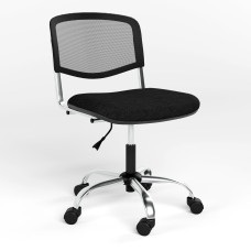Крісло офісне поворотне Новий Стиль ISO NET GTS CHROME OH-5 C-11 (Чорний) (NWS-124078)