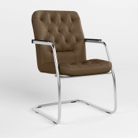 Конференційне крісло Новий Стиль CHESTER STEEL CF LB CHR ECO-35 ECO-35 (Кава) (NWS-125589)