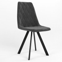 Стілець обідній Новий Стиль LIYA 4L BLACK (BOX-1) SMP SORO-95 (Темно-сірий) (NWS-128495)