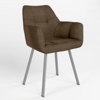 Обеденный стул Новый Стиль DASTER NXL ALU (BOX-1) LN PL-10 (Темно-оливковый) (NWS-121130)
