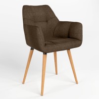 Обеденный стул Новый Стиль DASTER WOOD BLACK (BOX-1) LN PL-10 (Темно-оливковый) (NWS-121250)