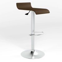Барний стілець Новий Стиль LATINA CHROME ECO-35 (Кава) (NWS-121420)