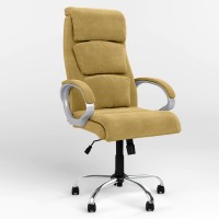 Крісло керівника поворотне Новий Стиль DELTA TILT CHR68 SORO-40 (Жовто-гірчичний) (NWS-125873)