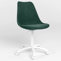 Крісло на роликах поворотне Новий Стиль ASTI SOFT GTS (J) PW62 (BOX-1) P PUMA-08 (Смарагдово-зелений) (NWS-123194)