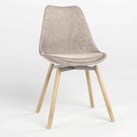 Стілець обідній Новий Стиль ASTI ALU SOFT WOOD (BOX-1) PL-02 (Бежевий) (NWS-127235)