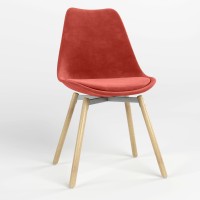 Стілець обідній Новий Стиль ASTI ALU SOFT WOOD (BOX-1) SORO-51 (Помаранчевий) (NWS-127255)