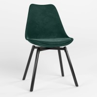 Стілець обідній Новий Стиль ASTI BLACK SOFT WOOD (BOX-1) PUMA-08 (Смарагдово-зелений) (NWS-127295)