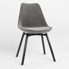 Стілець обідній Новий Стиль ASTI BLACK SOFT WOOD (BOX-1) SORO-93 (Сірий) (NWS-127305)