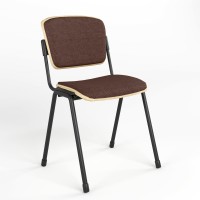 Стул офисный Новый Стиль ERA WOOD BLACK PLUS C-24 (Коричневый) M (NWS-127505)
