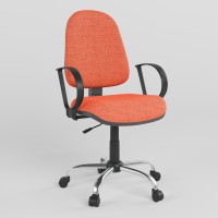 Крісло офісне поворотне Новий Стиль JUPITER GTP ERGO CHROME P C-84 (Пудра рожева) (NWS-124255)