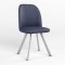Стул на раме MILANA 4L ALU (BOX-1) SMP ECO-22 (Синий) (NWS-128635)