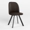 Стілець обідній Новий Стиль MILANA 4L BLACK (BOX-1) SMP ECO-31 (Темно-коричневий) (NWS-128645)
