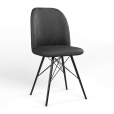 Стілець обідній Новий Стиль MILANA 4LX BLACK (BOX-1) LN ECO-30 (Чорний) (NWS-128825)