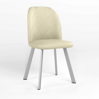 Стілець обідній Новий Стиль MILANA NX ALU (BOX-1) LN ECO-07 (Світло-бежевий) (NWS-128695)