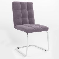 Стілець обідній Новий Стиль RALPH CF CHROME (BOX-2) SORO-65 (Фіолетовий) (NWS-129105)