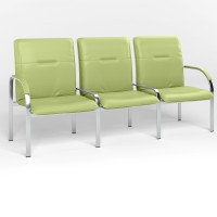 Модуль трехместный для посетителей Новый Стиль STAFF-3(S) ECO-45 (фисташковой) (NWS-129395)
