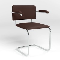 Стілець для відвідувачів Новий Стиль SYLWIA ARM ARM (BOX-4) V-3 (Коричневий) (NWS-129275)