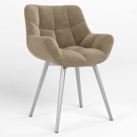 Обідній стілець Новий Стиль VENSAN PLUS HN ALU (BOX) SORO-23 (Світло-бежевий) (NWS-129895)
