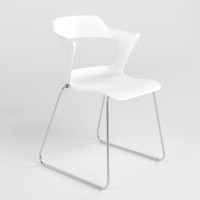 Стілець для відвідувачів Новий Стиль ZENITH PLAST WHITE CFS (BOX) K-01 (Білий) (NWS-129955)