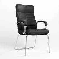 Крiсло офісне Новий Стиль ORION STEEL CFA LB CHROME ECO-30 (Чорний) (NWS-126546)