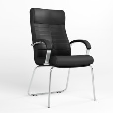 Крiсло офісне Новий Стиль ORION STEEL CFA LB CHROME ECO-30 (Чорний) (NWS-126546)