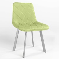 Обідній стілець Новий Стиль NICOLE NX ALU (BOX-1) SQR ECO-45 (Фісташковий) (NWS-121847)
